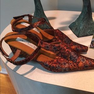 Olivia Rose Tal Patterned Wedges
